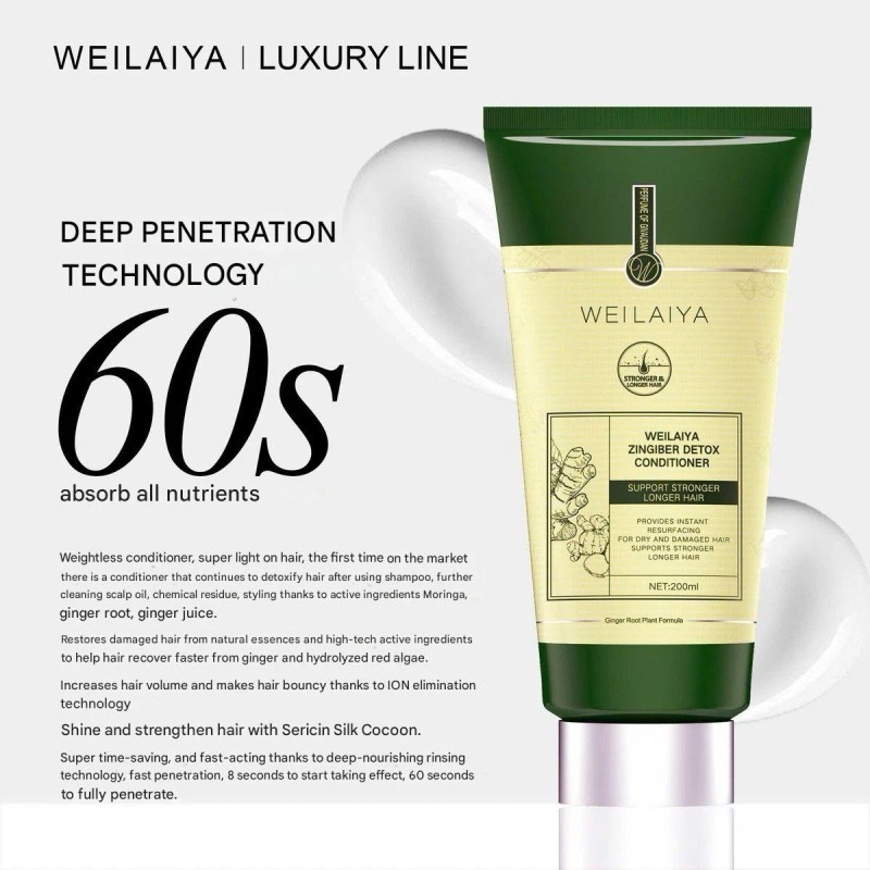 Weilaiya Zingiber X2 Ginger Essence Detox Shampoo & Conditioner For