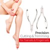 TITANIA Nail clippers approx. 10.5 cm, hardened, nickel-plated, pack of