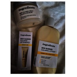 ongredients skin barrier calming lotion + thicker soothing cream + lip essence / 온그리디언츠 ongredients 스킨 베리어 카밍 로션+더 꾸덕한 진정 크림+립 에센스