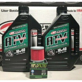 HIFLOFILTRO / MAXIMA Suzuki LTR450 Performance Engine Oil + Filter Change Kit 2006 2007 2008 2009 LTR