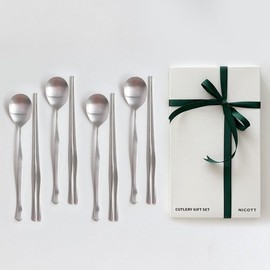 (Nicot) Domestically Produced Satin Cutlery Set for 4 / (니코트)국내생산 Satin 샤틴 4인 수저 세트