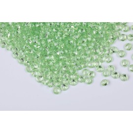 Gintoaria 1000pcs/ Pack Wedding Table Acrylic Diamond Scatter Crystals Confetti Acrylic Gems Vase Fillers Rhinestones for Wedding, Bridal Shower, Vase Beads Decorations (12mm, Pale Green)