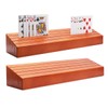 Exqline Wooden Playing Card Holder Set of 2 Solid Card