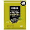 NICOS Roasted Seasoned Seaweed Snack TOGO-Green Tea (Pack of 18)