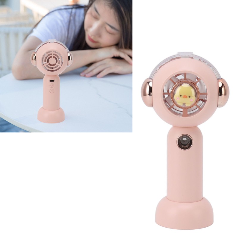 Lovely Handheld Misting Fan with Atomization Function USB Rechargeable Small