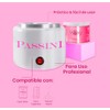 Passini Calentador de Cera para Depilación, 396g, Blanco con Interruptor