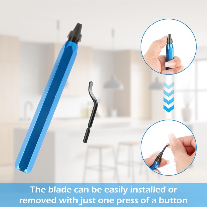 UKOFEW Universal deburring tool, 360° rotating blade, cutting tool with