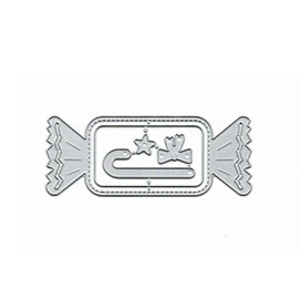 Christmas Candy Bow Metal Die Cuts,Christmas Candy Box Bowtie Cutting Dies Cut Stencils for DIY Invitation Card Scrapbooking Album Decorative Embossing Paper Dies Card Making