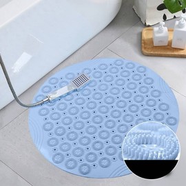 Foot washing mat, foot washing mat, exfoliating the soles of the feet, foot brush mat gray