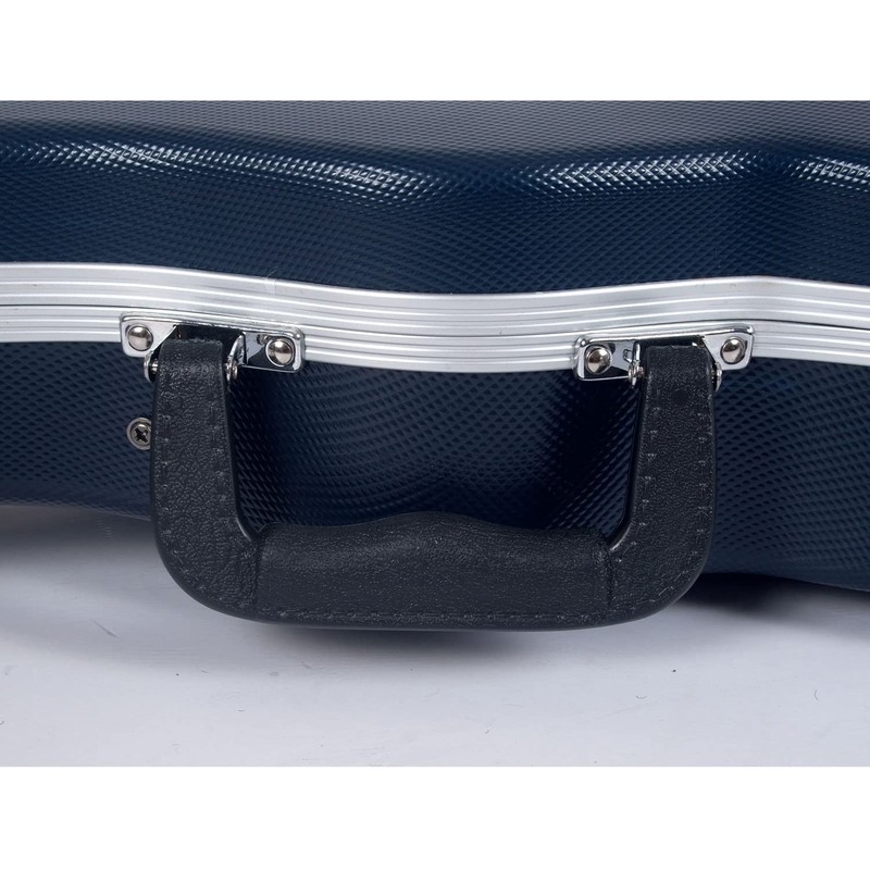 Crossrock ABS Molded Case for F-Style Mandolin | Blue Textured
