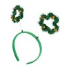 FOMIYES Green Shamrock Headband with Bell St Patrick Day Party