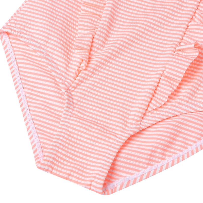 LIZENS Traje de baño de una pieza con volantes festoneados