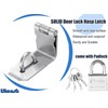 Litensh 90° Right Angle Stainless Steel Door Locks with Padlock,