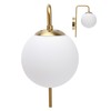 Nordic Modern E27 Glass Ball LED Wall Light Frosted Texture