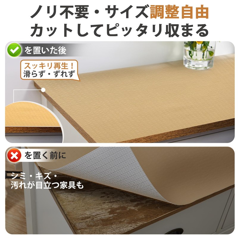 Beautyhero Cupboard Sheet, Kitchen Shelf Liner, Washable, Anti-Slip Sheet, Prevents