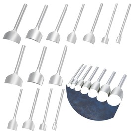 UNICRAFTALE 14Pcs Leather Craft Tools 14 Styles Leather Corner Punch Set Quarter Circle Punch Half-Round Punch Edge Cutter for Purses Belt Wallet End and DIY Products