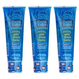 Ooze Tube Liquid Candy Blue Raspberry, 4 Ounce Each (Pack of 3)
