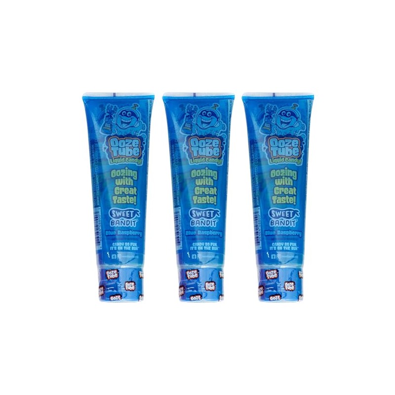 Ooze Tube Liquid Candy Blue Raspberry, 4 Ounce Each (Pack