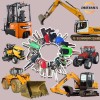 MOUNTPARTS 50 Heavy Equipment Keys Set Kubota JCB Cat Yanmar