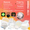 Kit de 16 piezas para hacer queso con termómetro perforado,