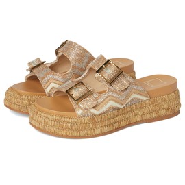 Dolce Vita Women's Fashion Heeled Sandal, Gold Multi, 9