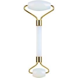 LDATY Jade Roller,Quartz Face Roller, Facial Beauty Roller Skin Care Tools, Massager for Face, Eyes, Neck,Gua Sha Soothes, Body Muscle Relaxing, Improve Eye Puffiness Remove Wrinkles (L)