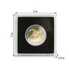 QUADRUM Square Coin Capsules, Black (21)