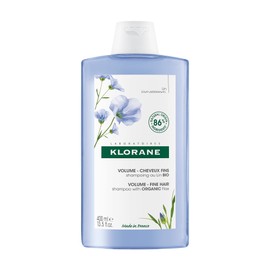 Klorane - Shampoo with Organic Flax - Volume - Fine & flat hair - SLS/SLES-Free - 400ml