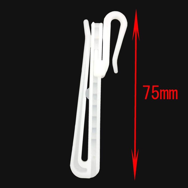 C.M. Curtain Hooks Adjuster Hooks 3.0 inches (75 mm), 80