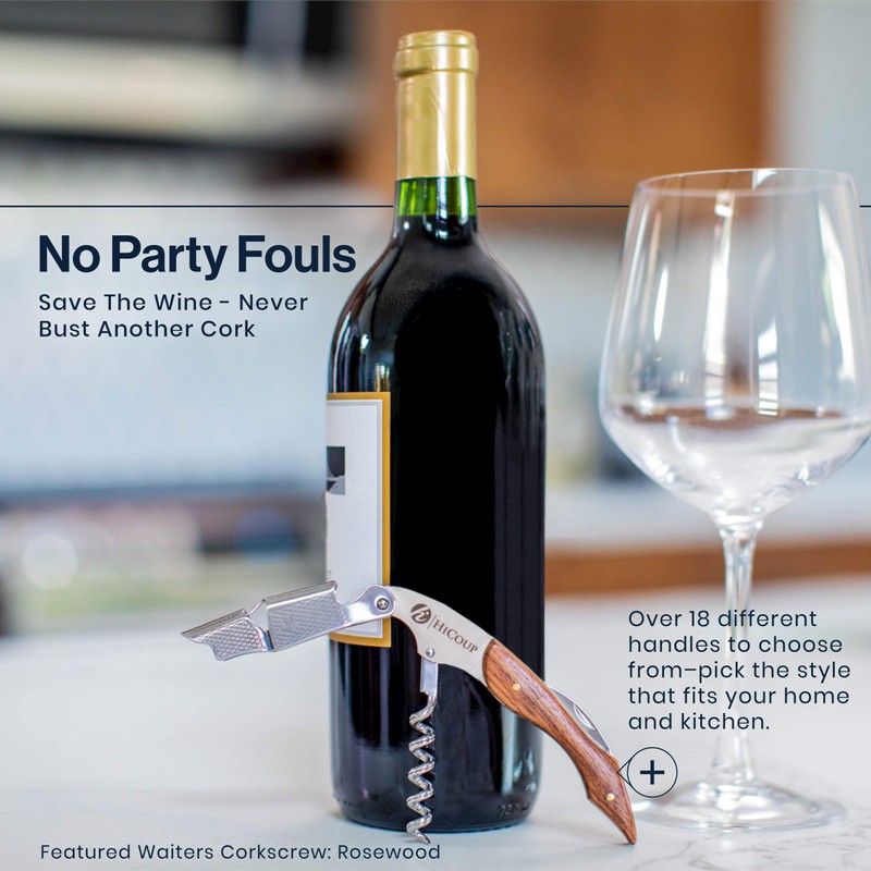 Hicoup Wine Opener - Professional Corkscrews for Wine Bottles w/Foil