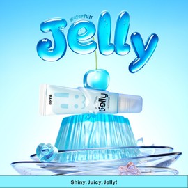 EDIT.B Waterfull Jelly Lip Essence, Hydrating & Moisturizing Lip Treatment with Ceramide & Hyaluronic Acid, Non-Sticky Glossy Finish, Korean Nourishing Lip Care for Dry, Chapped Lips, 0.37 fl.oz