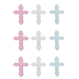 Shelly's Buttons and More Pastel Cross Buttons  - Church Religion - Craft Sewing Scrap - Baby Easter