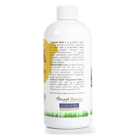 Outback Gold Wool Wash, Natural Plant Based Liquid Laundry Detergent, Perfect for Wool, Cashmere, Silk, Sheepskin, Baby Items, Mild, Neutral pH, Made in USA (Fragrance Free, 16 Fl Oz (Pack of 1))
