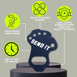 Dubbs Hardware Palm Protectors for Dirtbike ATV - Palm Protector for Hand - Palm Savers Blister Gloves - Blister Busters Palm Guards - Motocross Gloves Made Form Neoprene