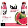 Bai Flavored Water, Kula Watermelon, Antioxidant Infused Drinks, 14 Fluid Ounce Bottle, 6 count