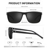 CIFOYA Polarized Sunglasses for Men Women, Square Sun Glasses for
