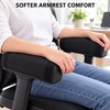 2-Piece Lambswool Armrest Cushion Covers for Office Chairs, Wheelchairs and