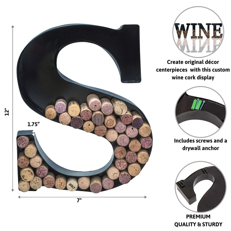 Made Easy Kit Metal Letter Wine Cork Keepsake Saver &