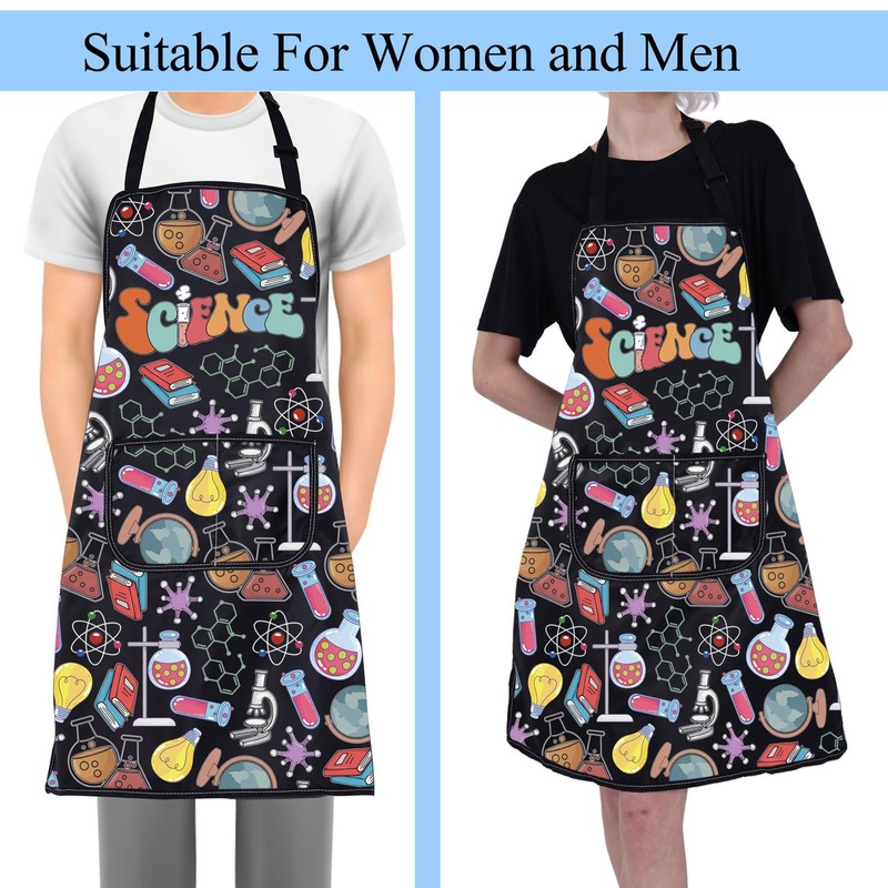 BNQL Science Apron With Pockets Science Lab Technician Gifts Apron