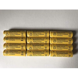 12 Piece Set AA NiCd Ni-Cd 800mAh 1.2V Rechargeable Battery for Solar Lights