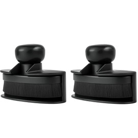 Filiverco Car Tire Shine Applicator, Automotive Tire Shine Brush, Auto Tire Dressing Applicator Brush for Auto Detailing & Car Wash Kit, with Stand (2pcs, Black)