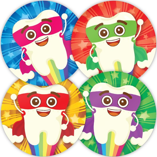 Stone Melon School Reward Stickers 144 Super Teeth Dentist Bravery