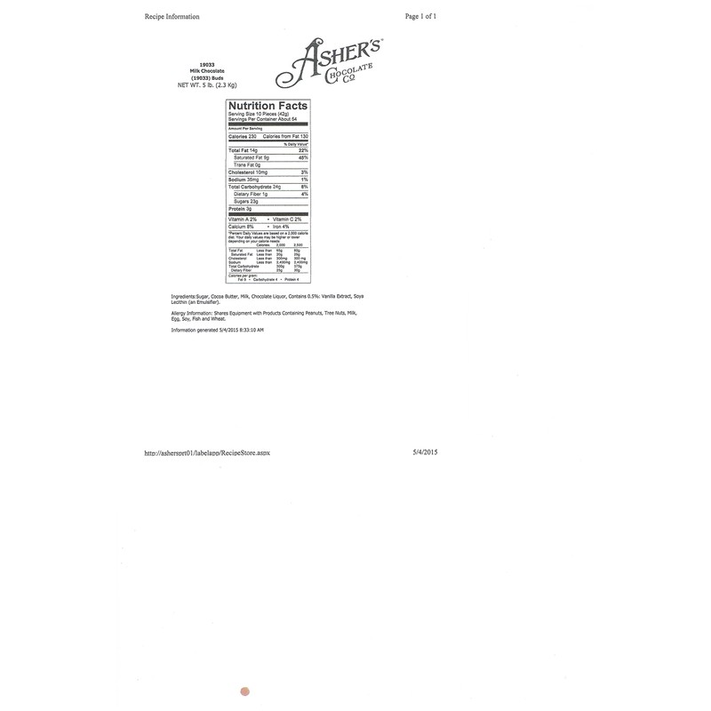 Wilbur Buds Milk Chocolate 16 oz. (1 lb.) # 19033-2