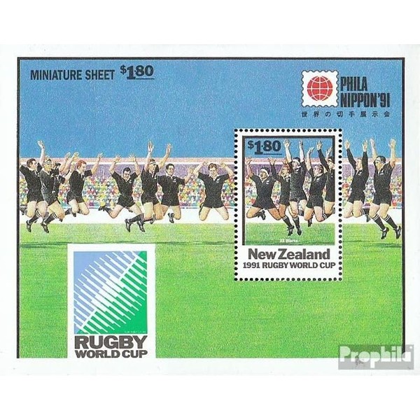 New Zealand block30 (complete.issue.) fine used/cancelled 1991 PHILA-nippon 91 (Stamps