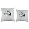Inline-Skating Rollerskates Funny Skater Inline-skates Throw Pillow