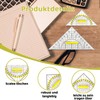 KRYMXAR Set of 4 Large Multi-Functional Set Square with Handle,