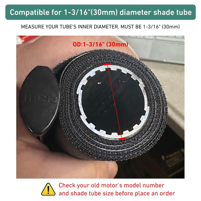 DM25DS 12V RV Awning Shade Replacement Motor – Fits 1-3/16"