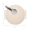 Laroma Pizza Baking Stone Set, 15-Inch - Includes Serving Rack,