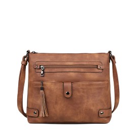 Fadeon Large Crossbody Bags Purses for Women Crossbody Bag, Designer Leather Cross B