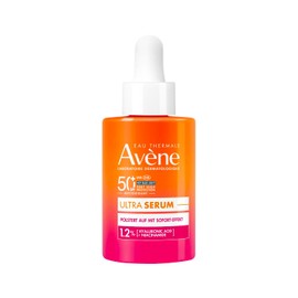 AVÈNE Sun Care - Ultra Serum Plumping SPF 50+ - Anti-Ageing Protection - With TriAsorB, Hyaluronic Acid & Niacinamide - Ultralight & Concentrated - Invisible Finish - Sensitive Skin - 30 ml